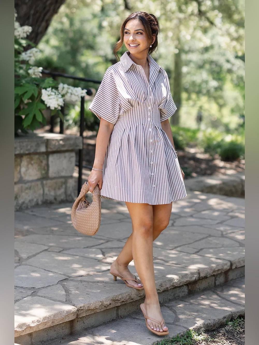 Anthropologie Tobie Mini Shirt Dress by Exquise SMALL NWT $178